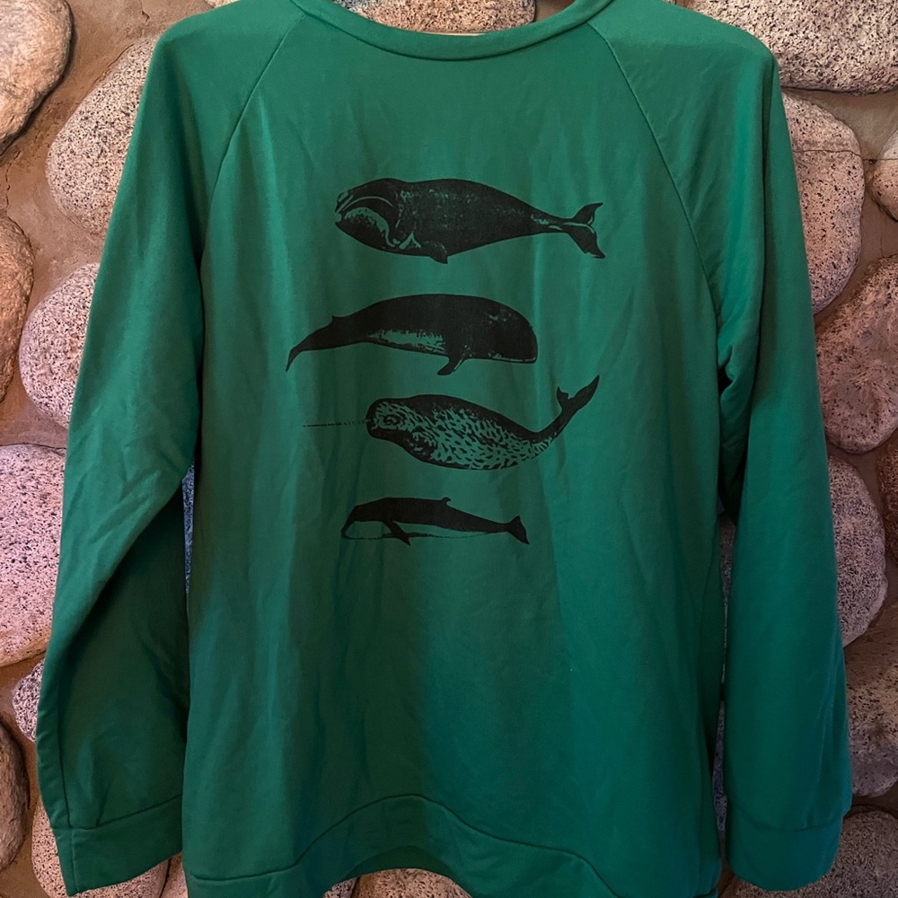 Cute Green Whale 🐳 🐋 Sweatshirt
